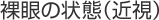 裸眼の状態(近視)
